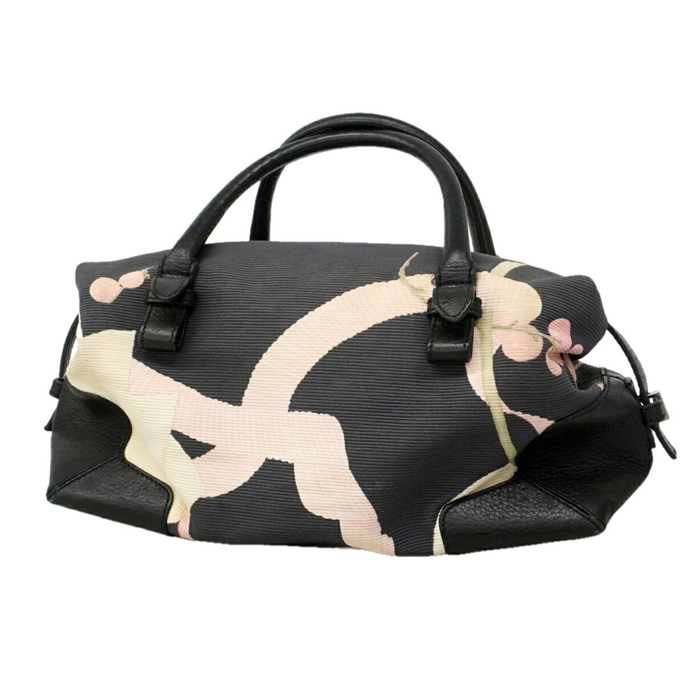 Salvatore Ferragamo handbag, canvas, black, women's.